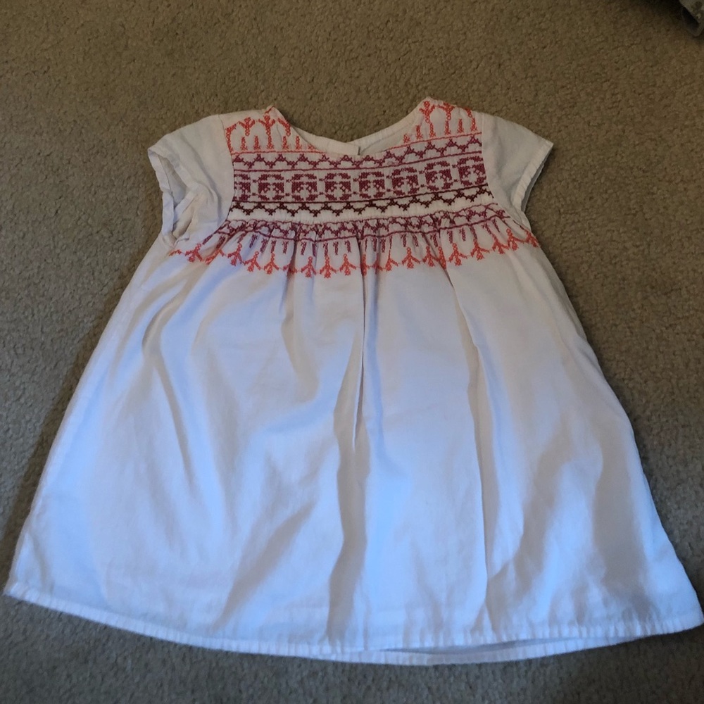 Beautiful blush embroidered Baby Gap Dress